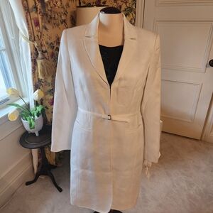 Calvin Klein Textured White Blazer